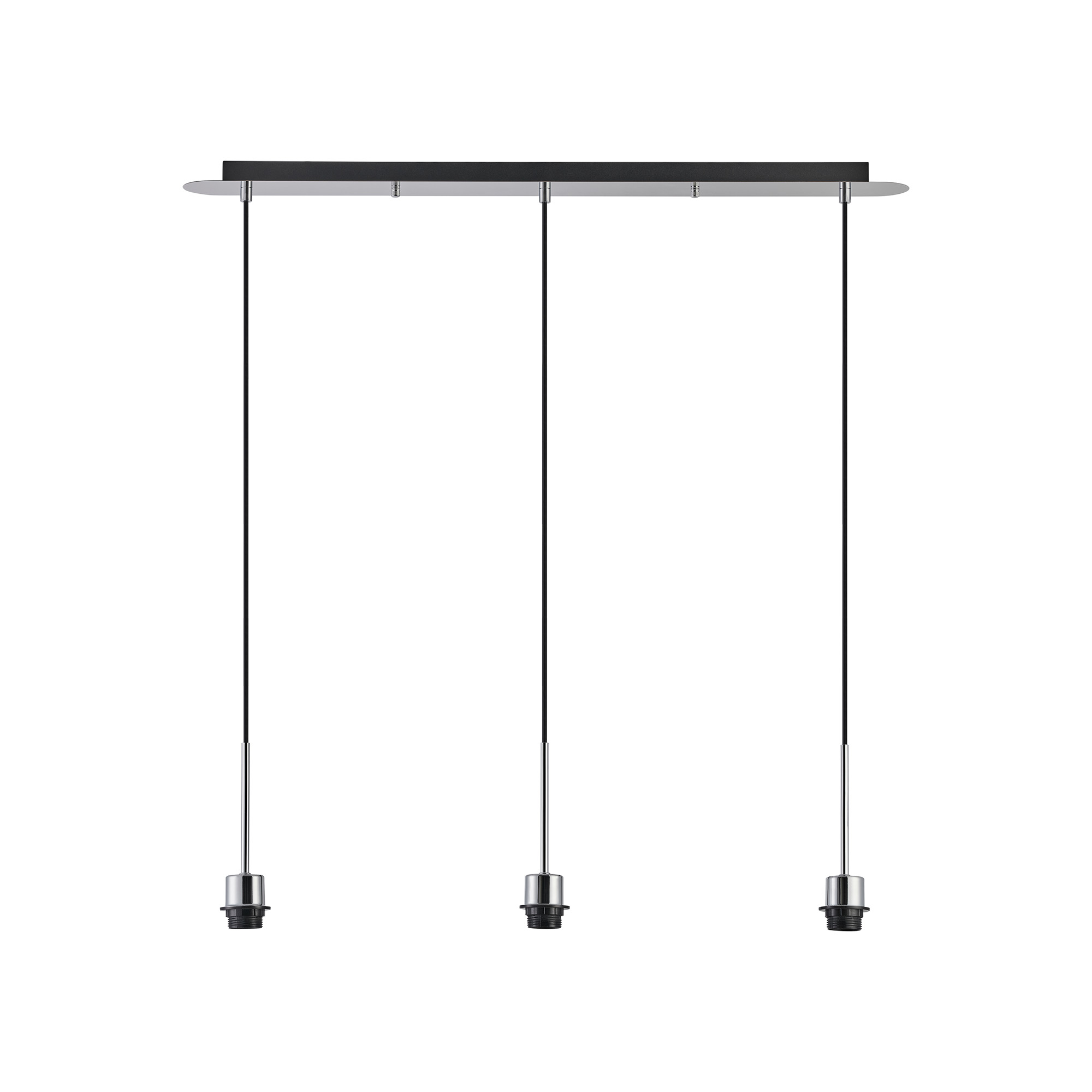 Carrie Polished Chrome Ceiling Lights Deco Linear Fittings